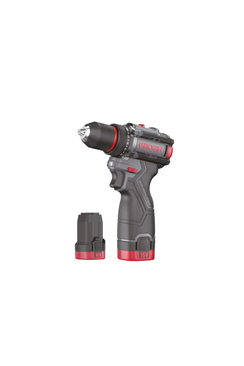 Grogh GRX1633-2 BMC Kömürsüz Motorlu Şarjlı Matkap 16V 2AH - GRX1633-2 BMC Çift Vitesli Akülü Vidalama