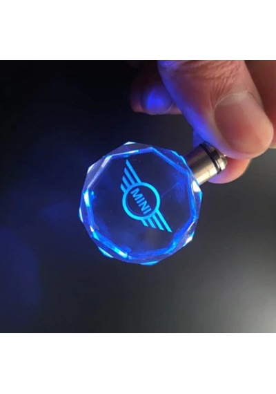 Mini Cooper Işıklı Anahtarlık 7 Renk Şık Oto Car Keychain Led Oto Anahtarlık Aksesuar