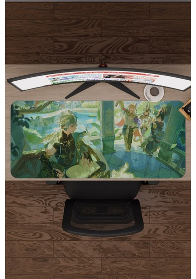 Alhaitham Genshin Impact Anime Gacha V5 - 90x40 Xxl Gaming Mouse Pad Fare Altlığı