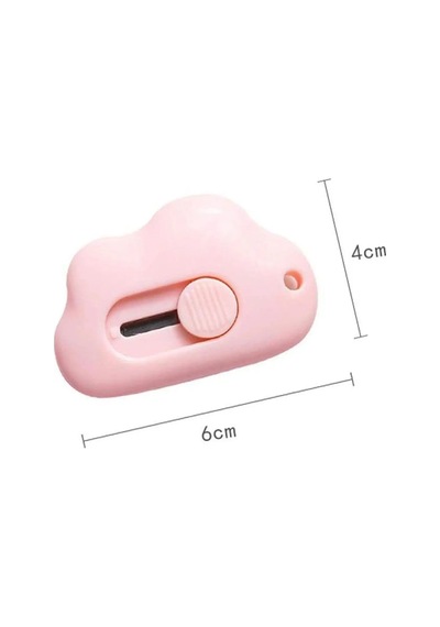 Pembe Bulut Model Mini Bıçak Açma Çakısı Taşınabilir Kağıt Kesme Ofis Malzemesi Maket Bıçağı