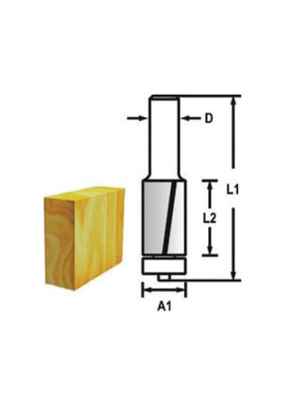 Eurostar Th14417 Kenar Alma Temizleme Freze Bıçağı 50 Mm Sap: 12mm