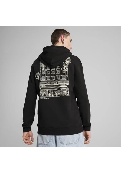 Puma Graphıcs Hotel Hoodie Siyah Erkek Hoodie