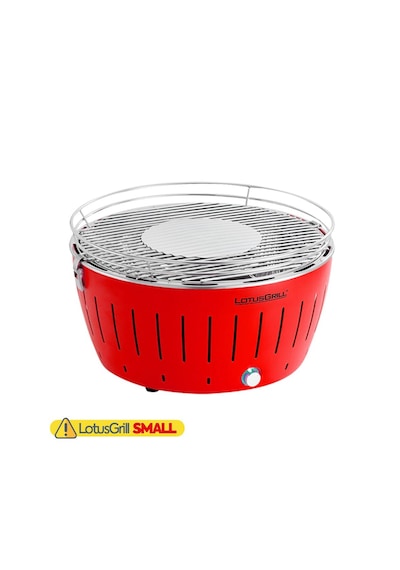 Lotusgrill S Dumansız Kömürlü Mangal - Çantalı, Taşınabilir Kamp Barbeküsü Kırmızı