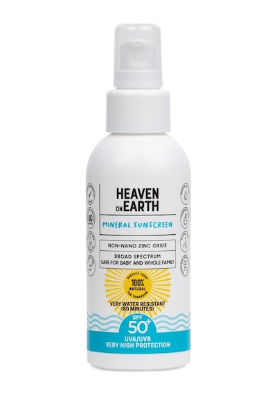 Heaven on Earth SPF50+ Mineral Korumalı Suya Dayanıklı Bebek Güneş Kremi 100 ML