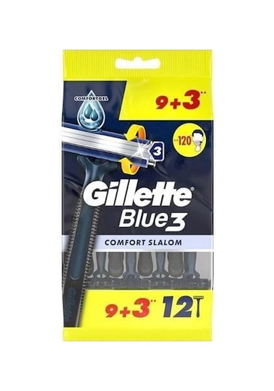 Gillette Blue3 Kullan At 12ct Bag Comfort Slalom