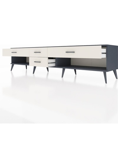 Hyperion Tv Ünitesi 4 Çekmeceli 220x44x51 Antrasit-aytaşı Aytası/aytası - Antrasıt Hyperion Tv Ünitesi 4 Çekmeceli 220x44x51 Antrasit-aytaşı Aytası/aytası - Antrasıt