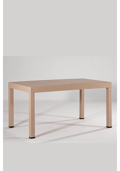 Tr Rattan 90x150 Camsız Cappucino Masa - Bahçe&balkon&teras Genel