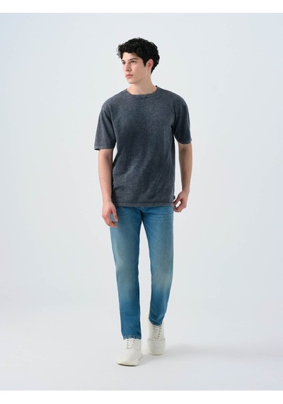 Loft İndigo Erkek T-shirt Lf2039337 Indigo