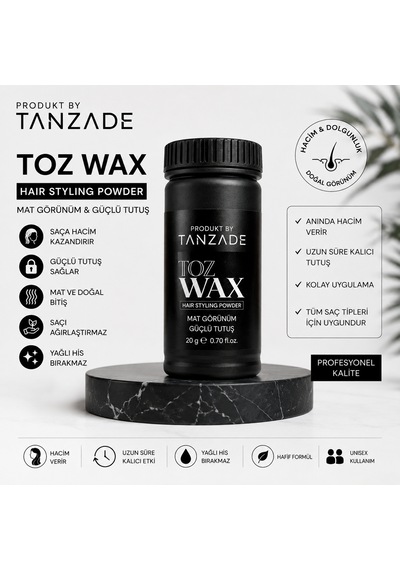 Produkt By Tanzade Profesyonel Toz Wax 20 G Saç Şekillendirici Pudra Wax
