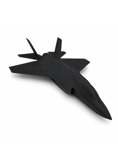 30 Cm Siyah Modern Jet Uçağı Dekoratif Masaüstü Biblo Teknolojik Tasarımlı Uçak Maketi Ofis Ve Oyun Odası Dekoru