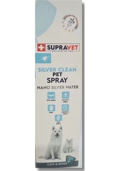 Supravet Silver Clean Nano Gümüş Suyu Çok Amaçlı Kedi Ve Köpek Deri Bakım Spreyi 150 Ml