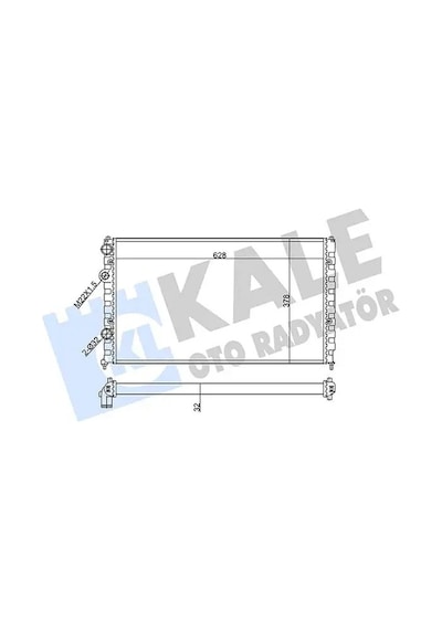 Vw Polo 3 Motor Radyatoru 1.4 1996-1999 Aex Akv Apq Kale 348260