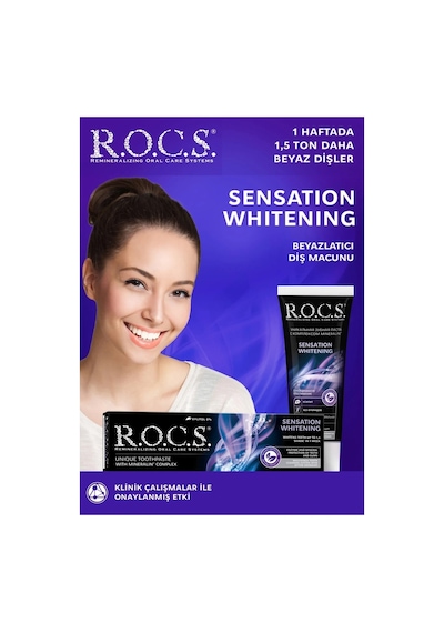 R.o.c.s. Rocs Sensation Whitening Beyazlatıcı Parlatıcı Diş Macunu 60 Ml