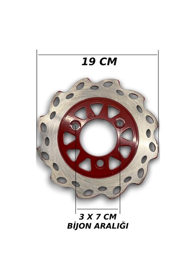 3 Teker Kasalı 12 Jant Ön Fren Disk Çemberi Sfd0146
