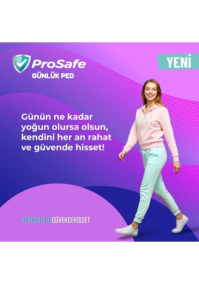 Prosafe Günlük Ped Extra Uzun 20'li