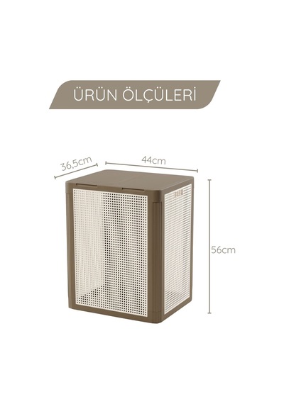 Smartduo İki Bölmeli Çamaşır Sepeti 84lt. İki Renkli Çok Renkli
