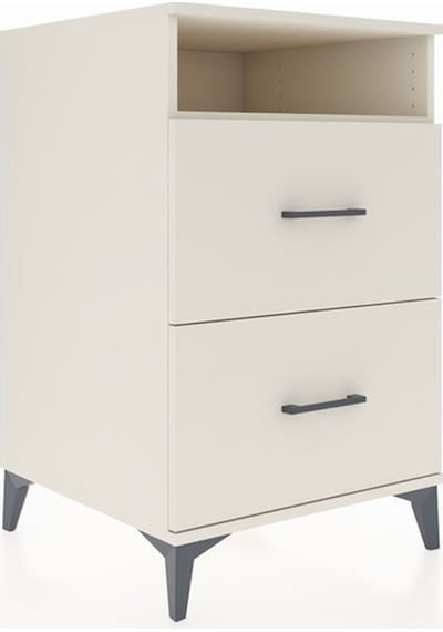 Kronos Komodin Tek Raflı 2 Çekmeceli 60x59x96 Aytaşı-aytaşı Aytaşı