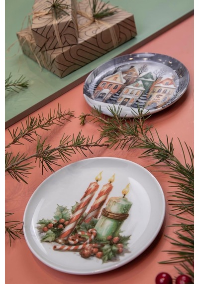 Kütahya Porselen Festive 4 Parça 15 Cm Tabak Sku: Smg8690010579331 Açık Gri