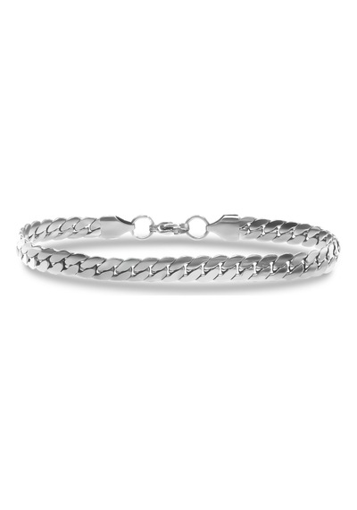 Moncuk Design Balık Sırtı Mariner Çelik Zincir Bileklik 6mm 3351czb2d14 Siyah