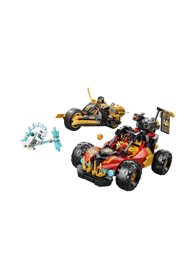 LEGO® NINJAGO® Kai ve Cole’un Birleşen Araçları 71864 - 7 Yaş ve Üzeri için 3 Minifigür İçeren Oyuncak Yapım Seti (394 Parça)