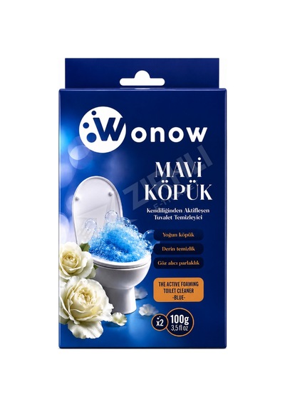 Wonow Tuvalet Temizleyici Mavi Köpük 2x100 Gr