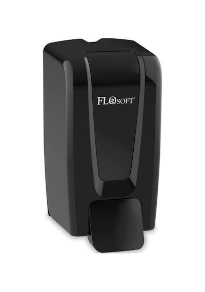 Flosoft F248S Manuel Gagalı Sıvı Sabun Dispenseri, 700 Ml Banyo Mutfak Duvara Monte Sabunluk Siyah