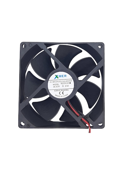 Xmer 92X92X25Mm 12V 0.15A 2 Kablolu Fan