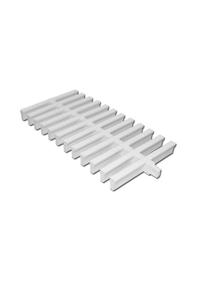 Gemaş Havuz Savak Kanal Izgarası Plastik 15 cm Tek Geçme (1 metre