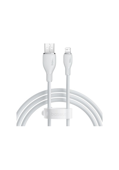 Baseus Pudding Hızlı Şarj Özellikli Lightning Kablo 2.4a, 1.2 Metre, Beyaz Sku: Zeus8690010051318