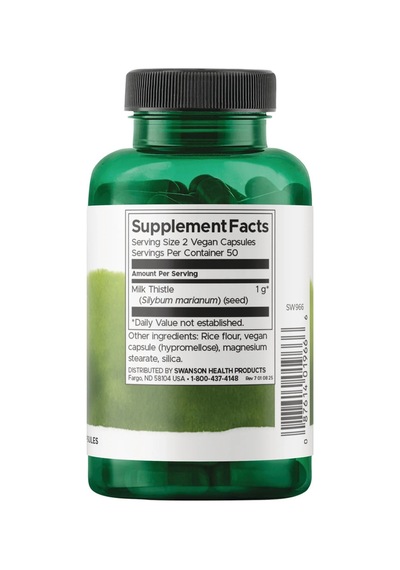 Swanson Nutrition Milk Thistle 500 Mg 100 Kapsül Gıda Takviye