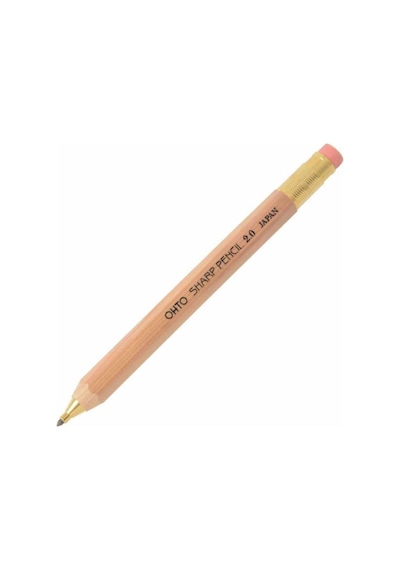 Ohto Wooden Versatil Kalem 2.0mm Natural Aps-680e Krem