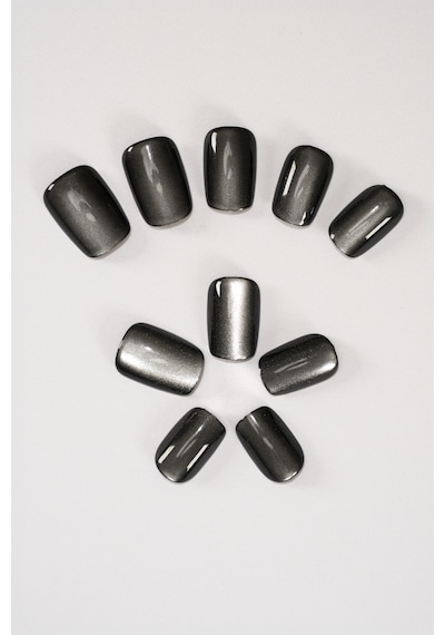 Pop Beauty Takma Tırnak Seti & Zararsız Yapıştırıcı, Cat Eye Popbeauty10144