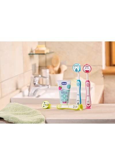 Chicco 2'li Diş Fırçası 3-6 Yaş Hıppo-panda 00012084000000