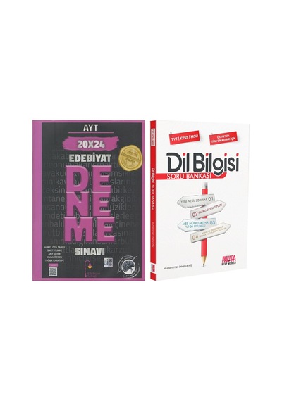 Edebiyat Sokağı Ayt Edebiyat Deneme Ve Akm Dil Bilgisi Soru Bankası Seti 2 Kitap