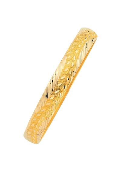 14 Ayar Hediyelik Altın Bilezik Yapraklı 7 Gram
