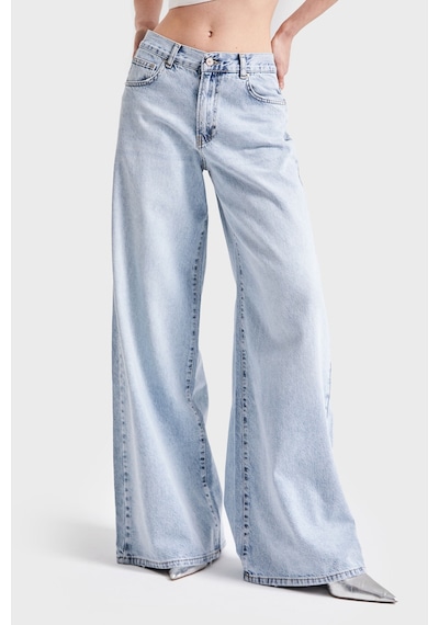 it's basic Kadın Snow Kot Rengi Hera 17s5-3 Palazzo Fit Denim Pantolon Kot Rengi 17s5-3