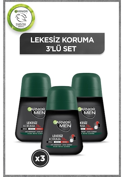 3'lü Men Lekesiz Koruma Roll-on Deodorant Seti