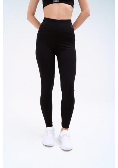 Normal People Lea - Yüksek Bel Toparlayıcı Tayt Activefit Kumaş Siyah