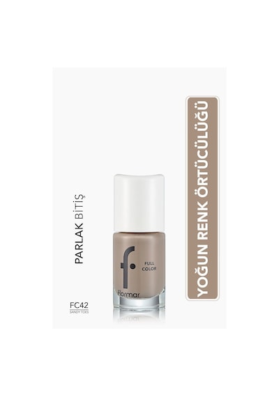 Flormar Full Color Ultra Yüksek Pigmentli & Parlak Bitişli Oje FC42