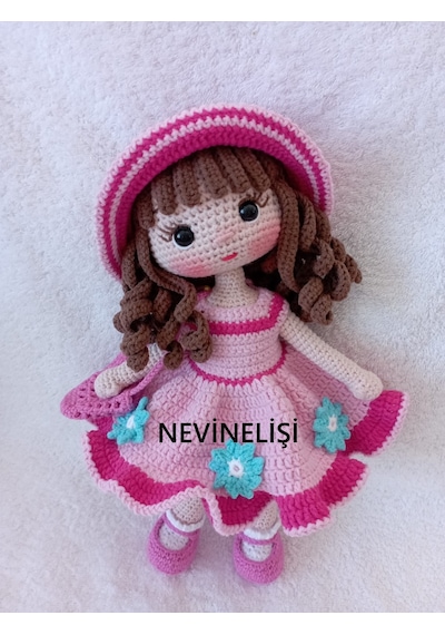Amigurumi Lina Bebek Çok Renkli