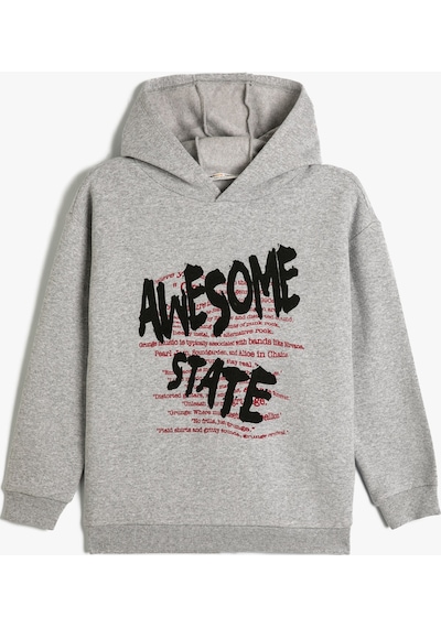 Koton Kapşonlu Sweatshirt Slogan Baskılı Uzun Kollu Şardonlu Gri 4wkb10584tk 4WKB10584TK031 Gri Koton Kapşonlu Sweatshirt Slogan Baskılı Uzun Kollu Şardonlu Gri 4wkb10584tk 4WKB10584TK031 Gri