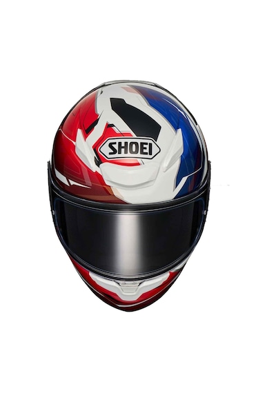 Shoei Nxr 2 Capriccio Kapalı Motosiklet Kaskı Beyaz - Kırmızı - Mavi