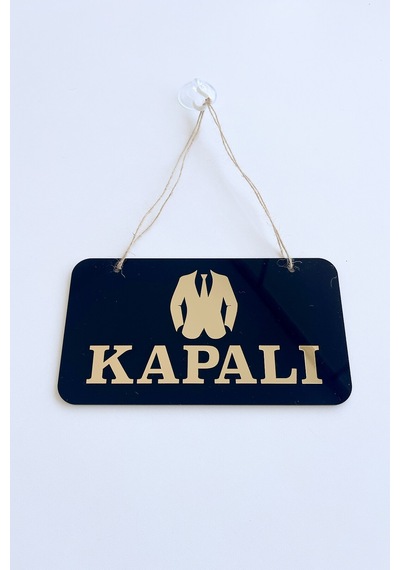 Açık/kapalı Yazılı Kapı Tabelası Erkek Giyim Mağazaları İçin