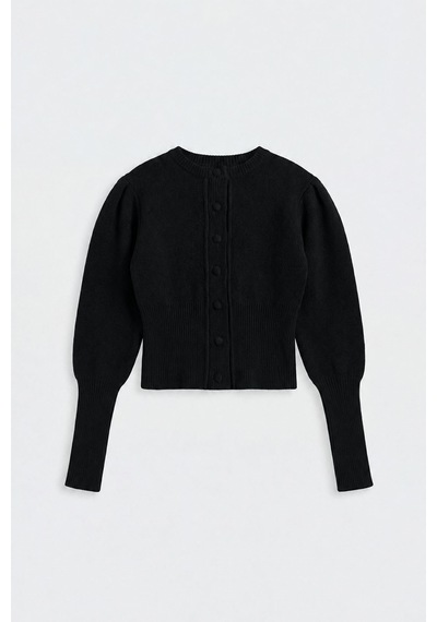 Suud Collection Siyah Lucy Triko Hırka