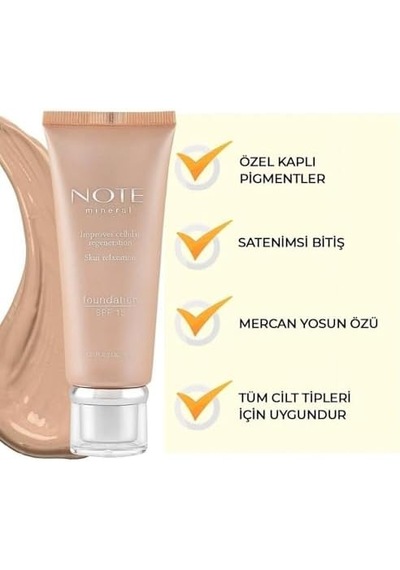 Mineral 401 Bitişli Spf 15 Kapatıcı Fondöten 0