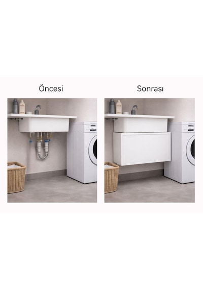 Saklama Kutusu Tesisat Elektirik Su Doğalgaz Pano Mdf 41.5x30x13,5 Beyaz