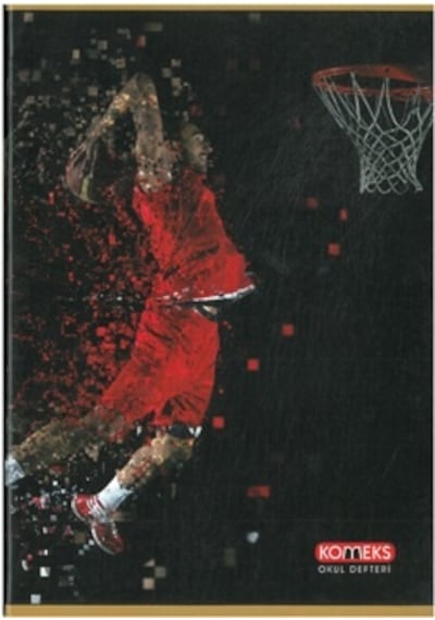 Komeks Dikişli Defter Karton Kap. Kareli 80 Yp A4 Basket