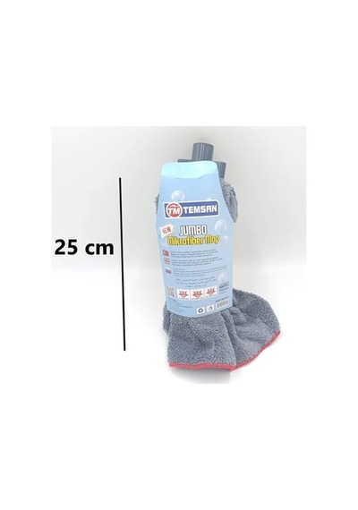 Temsan Jumbo Microfiber Havlu Mop Gri