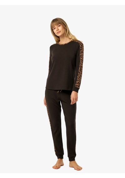 Blackspade Kadın Termal Pijama Takımı 52229 - Kahverengi