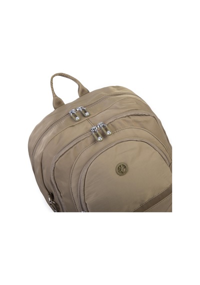 Nas Bag Unisex Büyük Boy Hafif Çok Gözlü Sırt Çantası Haki